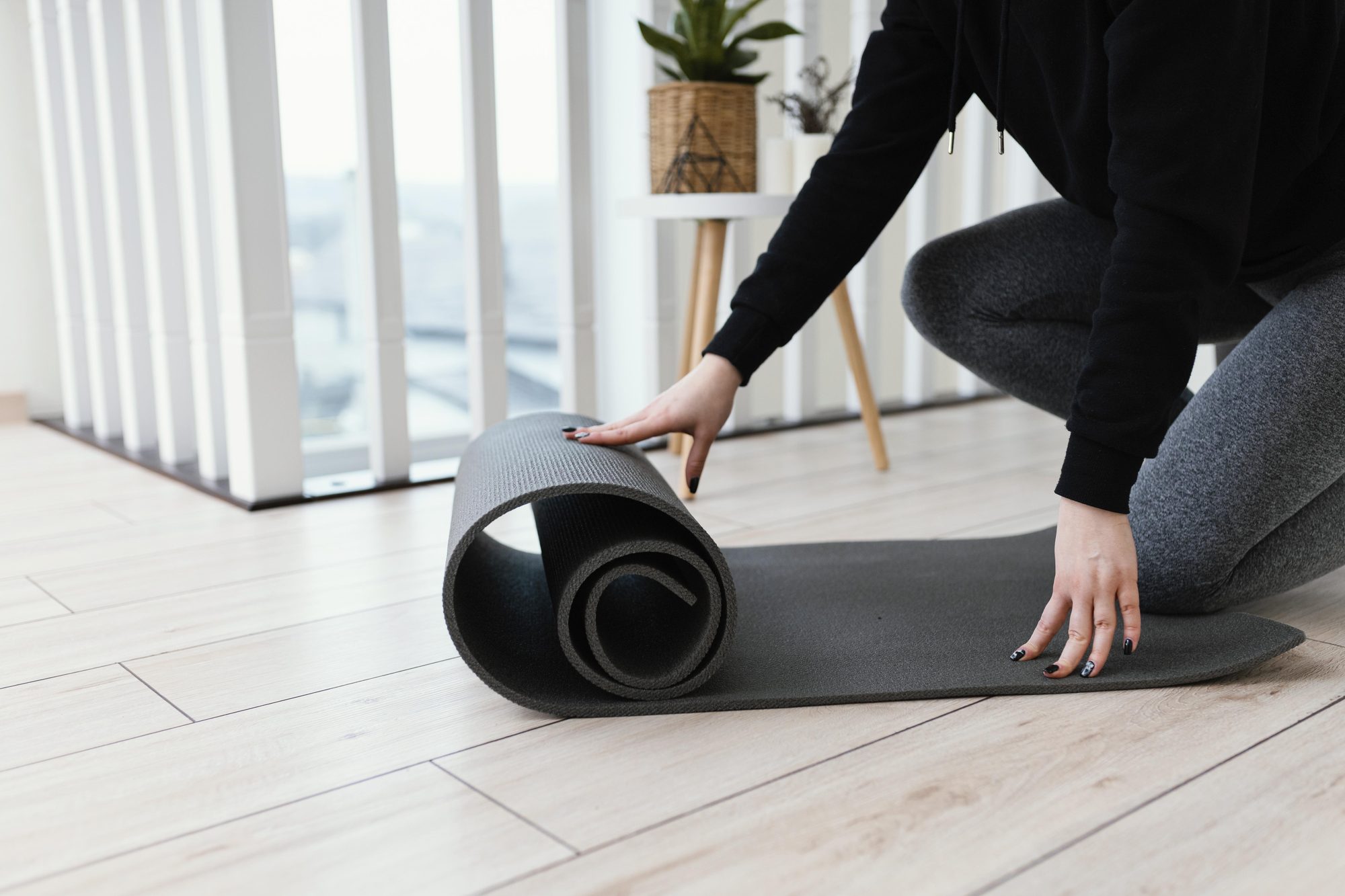 Persona practicando meditacion